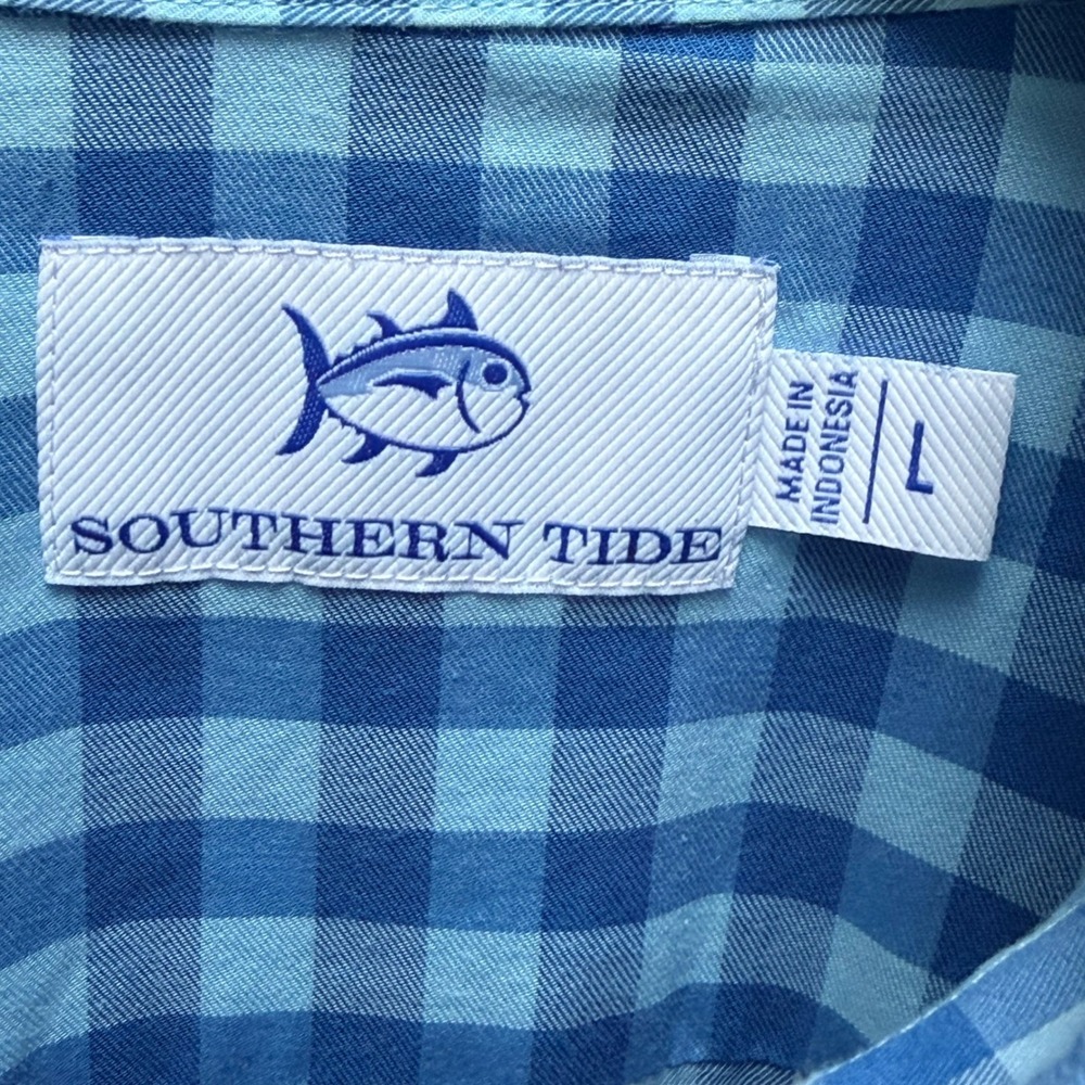 Lot of 3 Southern Tide Shirts Mens Large Cotton Long Sleeve Plaid Gingham - Picture 10 of 10